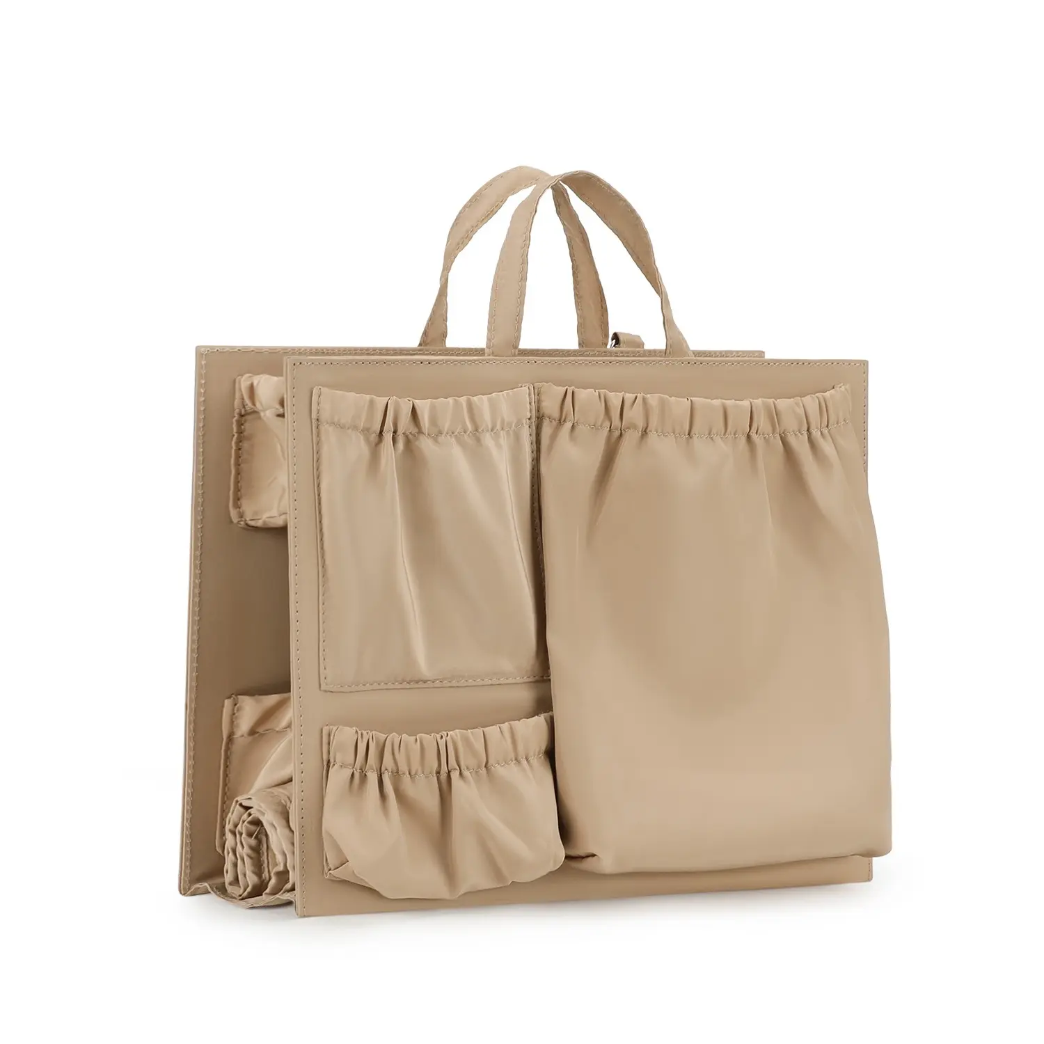 New Simple Tote Inner Bag with Inner Pouch and Multiple Pockets, Baby Care Items Organizer, Maternity Diaper Bag, Multi-Functional Storage, Travel Bag Organizer, Multifunctional Organizer