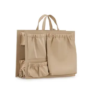 New Simple Tote Inner Bag with Multiple Pockets, Baby Care Items Organizer, Maternity Diaper Bag, Multi-Functional Storage, Travel Bag Organizer