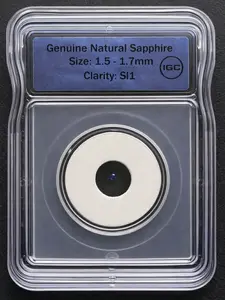 ICG Certified - Genuine Natural Sapphire