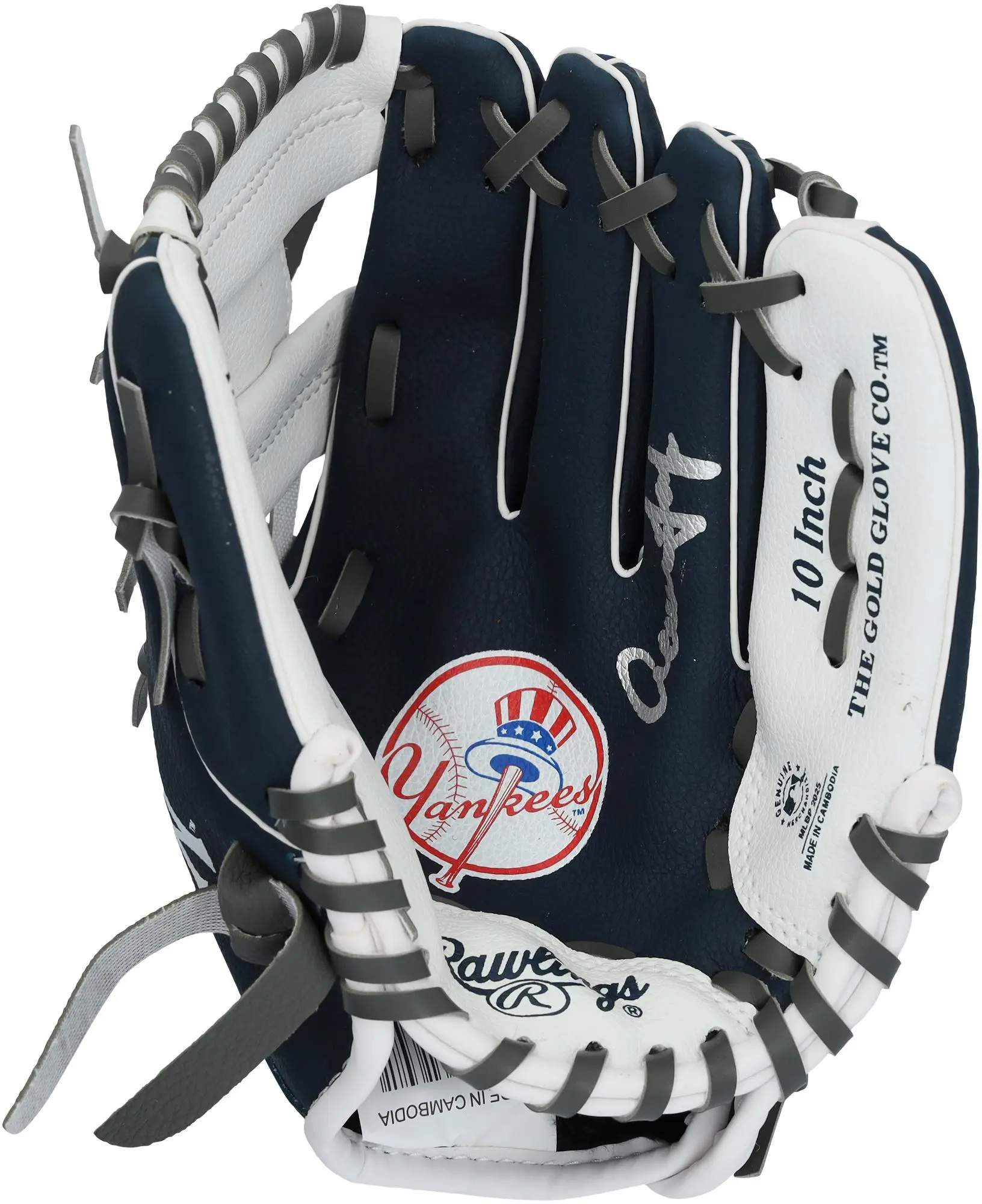 Aaron Judge New York Yankees Autographed Rawlings 10" Collectible Team Logo Glove - Fanatics Authentic Certified