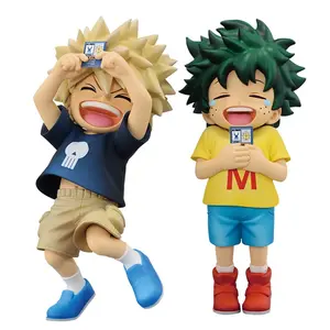 Anime MHA Figure Bakugo Boku Midoriya Izuku Figure cute Q-version model Collection Anime Hero Katsuki Bakugo figura Gifts