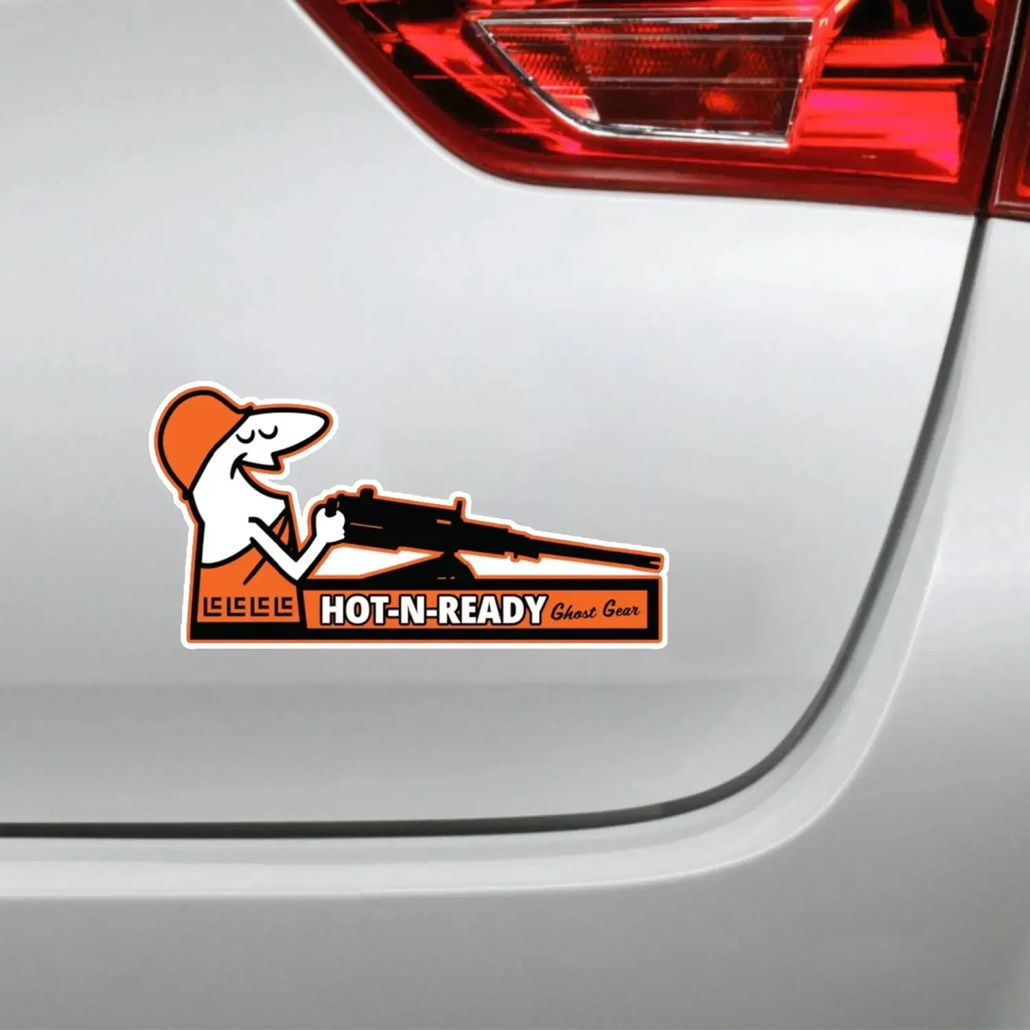 Hot-N-Ready Tactical Sticker, Funny Humor Waterproof Vinyl Decal Meme Sticker
