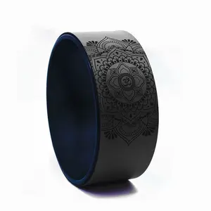 PU Yoga Wheel Yoga Circle - Sustainable Pilates Tool for Home Workouts - 33x13cm Rubber Interlayer & PPP Material - Ideal for Thighs Upper Arms & Chest