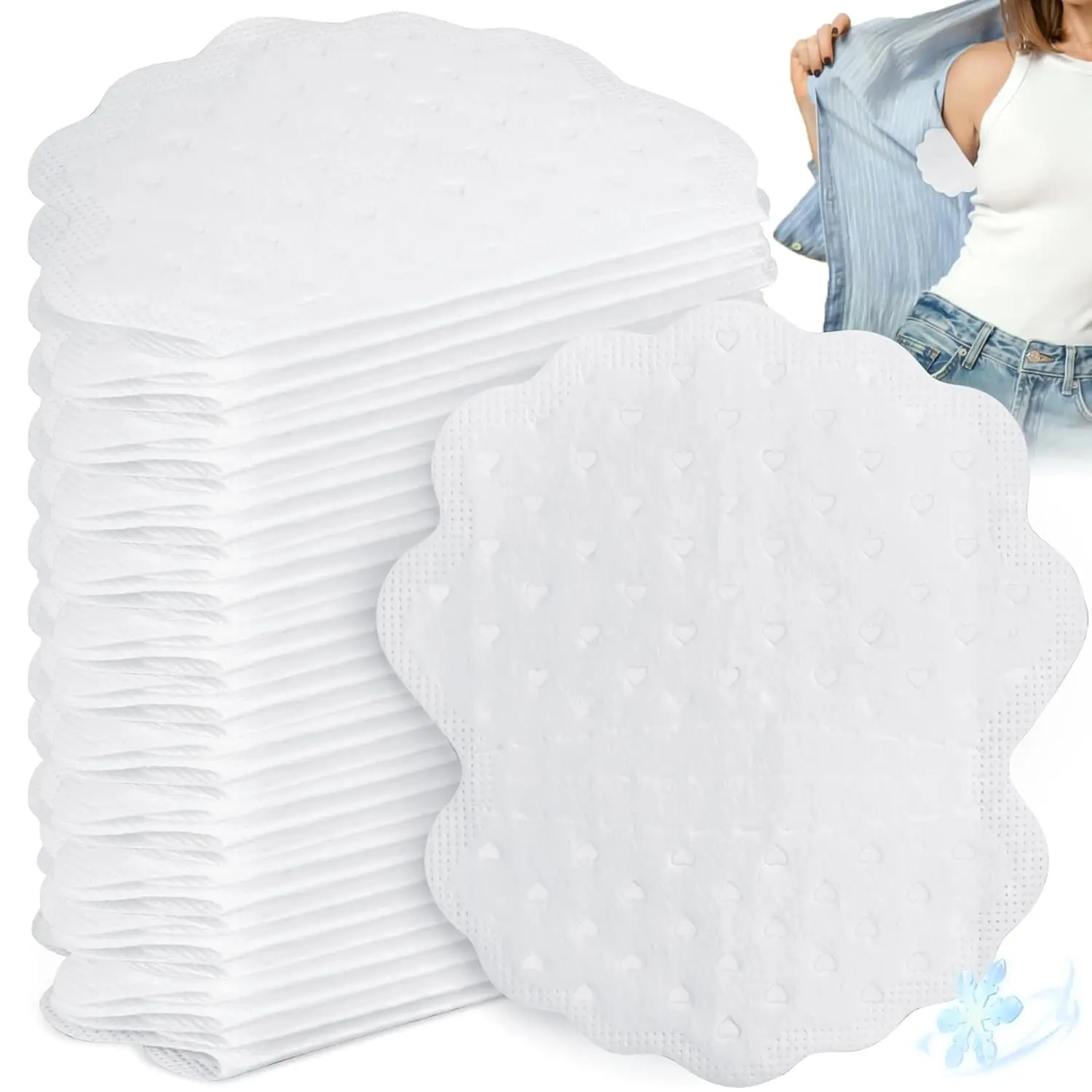 Armpit Sweat Pads - 100 Pack (50 Pairs) Sweat Pads For Under Arms For Women And Men, Ultra-Thin Disposable Underarm Sweat Pads Protection Underarm Fight Hyperhidrosis Non Visible, Comfortable, Mint
