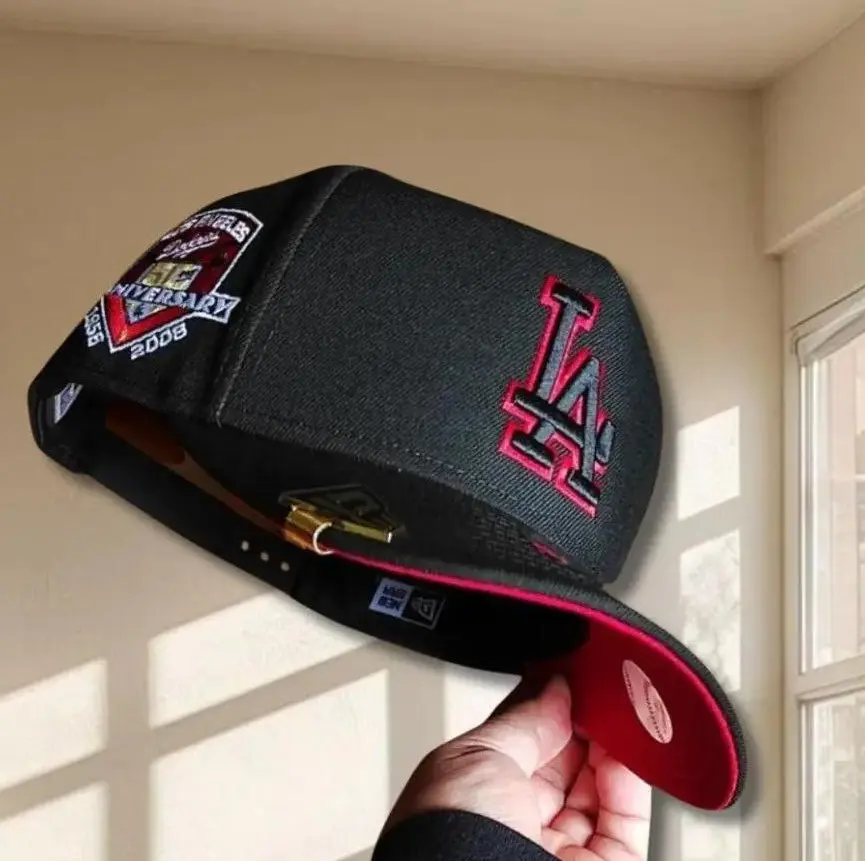 New Era MLB NY Yankees LA Dodgers 9FORTY 59FIFTY Adjustable Baseball Cap – Red Undervisor,Premium Unisex Snapback Hat, Raised Embroidered Team Logo, Structured Crown, Cotton Twill Construction, Classic Fan Gear, Casual Everyday Wear, USA Collection 2026