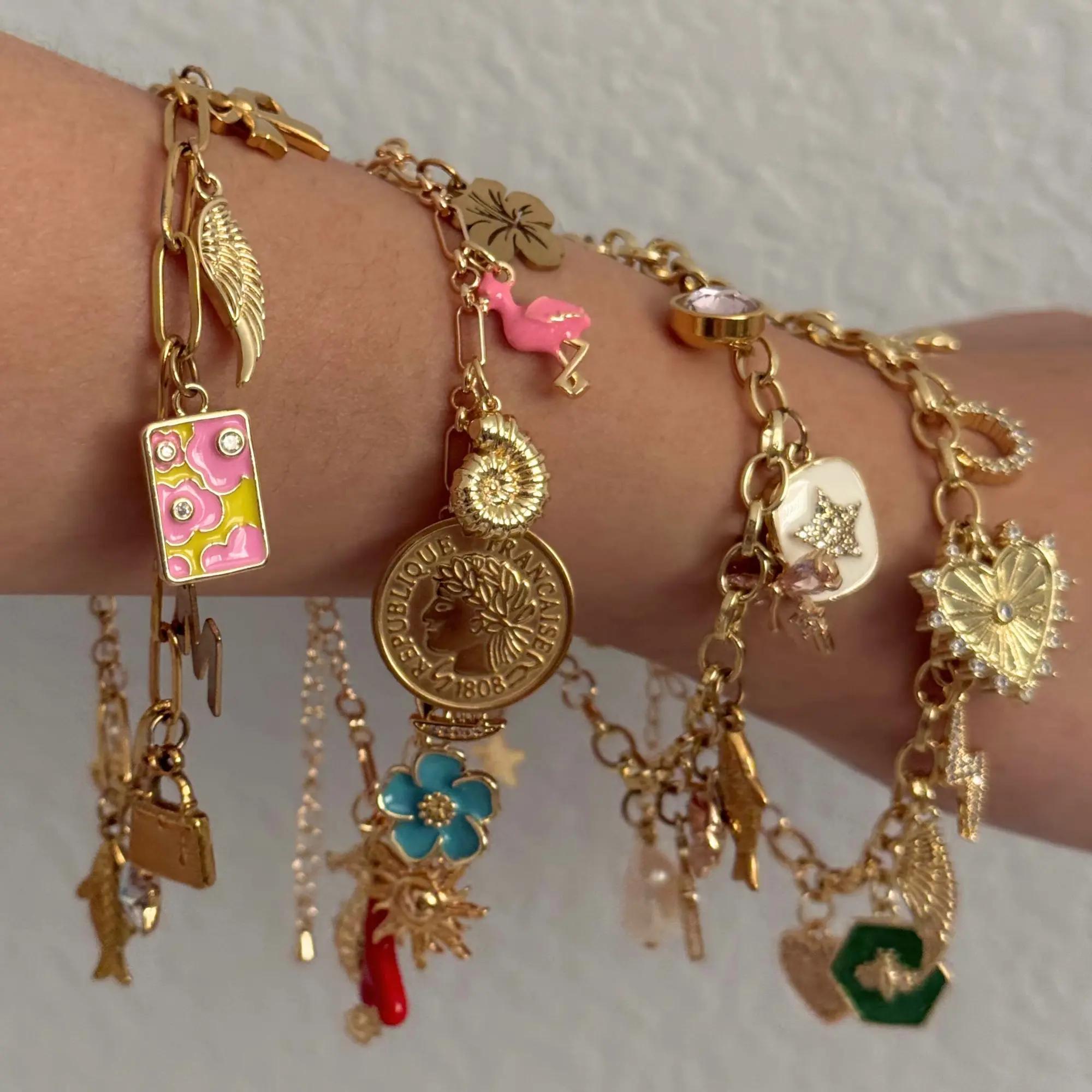 Custom Charm BRACELET - Personalize Your Own with 300+ Charms Custom Charm BRACELET - Personalize Your Own with 300+ Charms