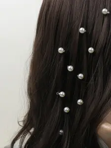 10 Pearl Hair Clips, Elegant Imitation Pearl Hair Accessories, Simple DIY Hair Decor, Perfect for Daily School and Casual Wear