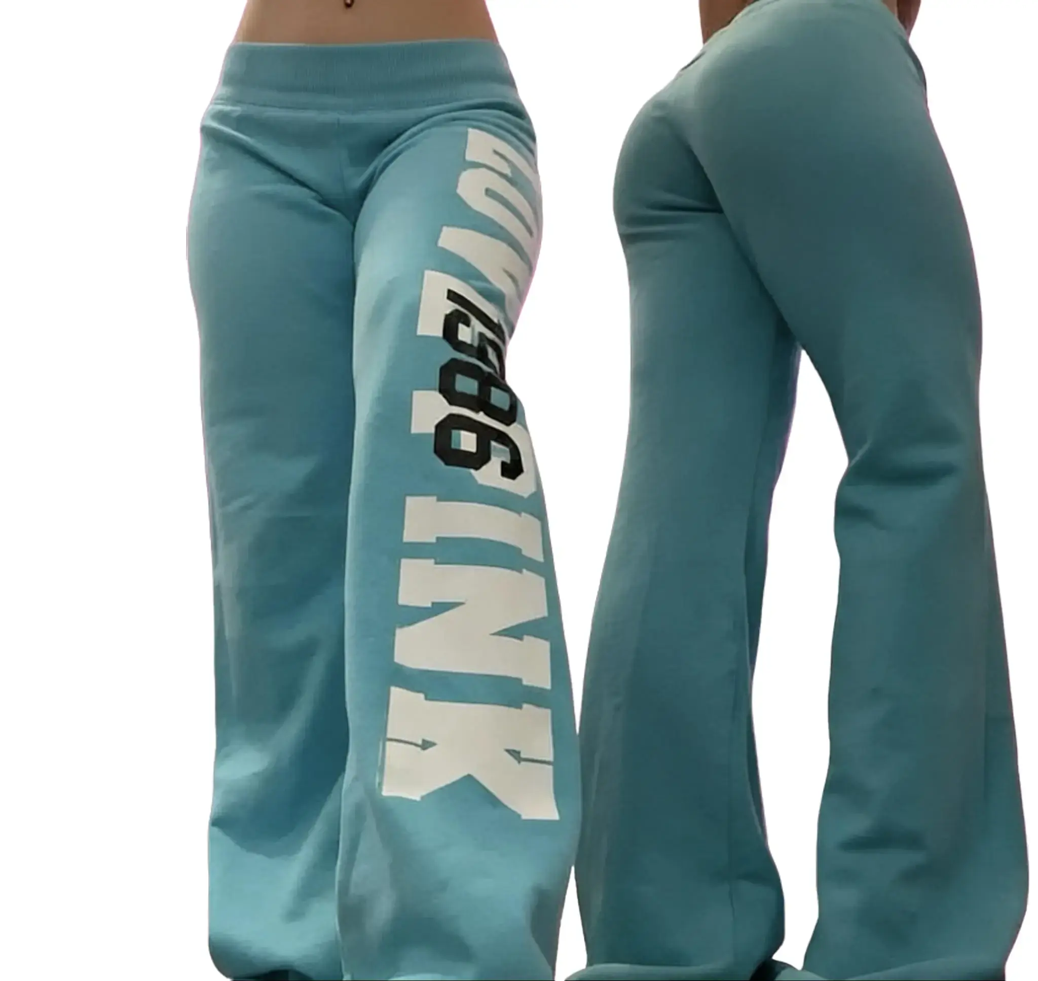 New 2026 2000s Retro Y2K Letter Print Double Waist Pants Women's Kpop Streetwear Casual Sweatpants Hot Girl Cargo Trousers 2026 Trendy Y2K Retro Letter Print Double Waist Sweatpants Women Harajuku Kpop Hot Girl Style Casual Cargo Pants