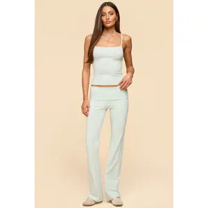 Oriane Foldover Flared Leggings