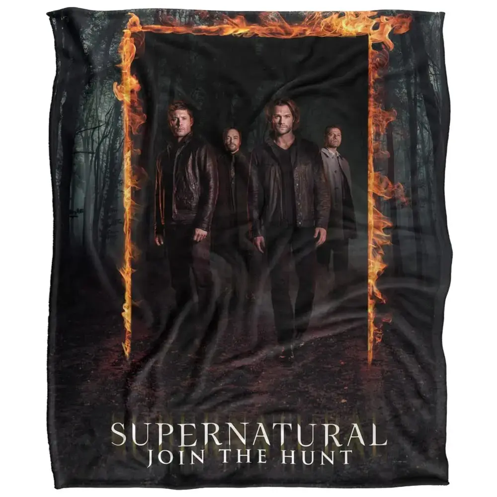 Paranormal Hunter Occult Symbolic Print Polyester Blanket - Soft Cozy Flannel Throw for Sofa Bed, Dark Fantasy Home Decor with Occult Vibes for Indoor Use