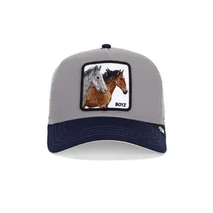 Goorin Brothers The Boyz Trucker Hat in Gray & Navy Unisex