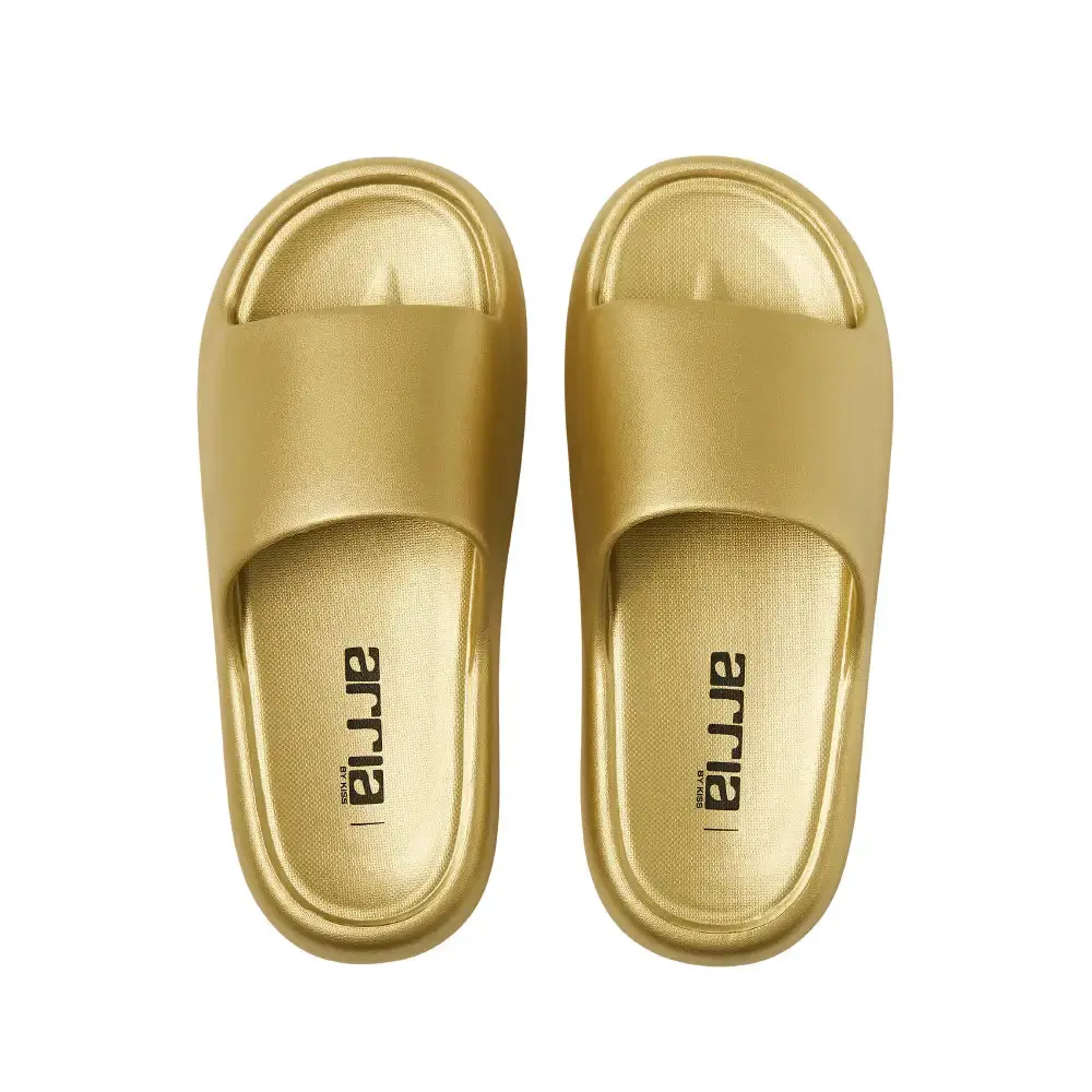 Arria Chrome Cloud Slipper – Lightweight Cushioned Slides, Anti-Slip, Indoor & Outdoor