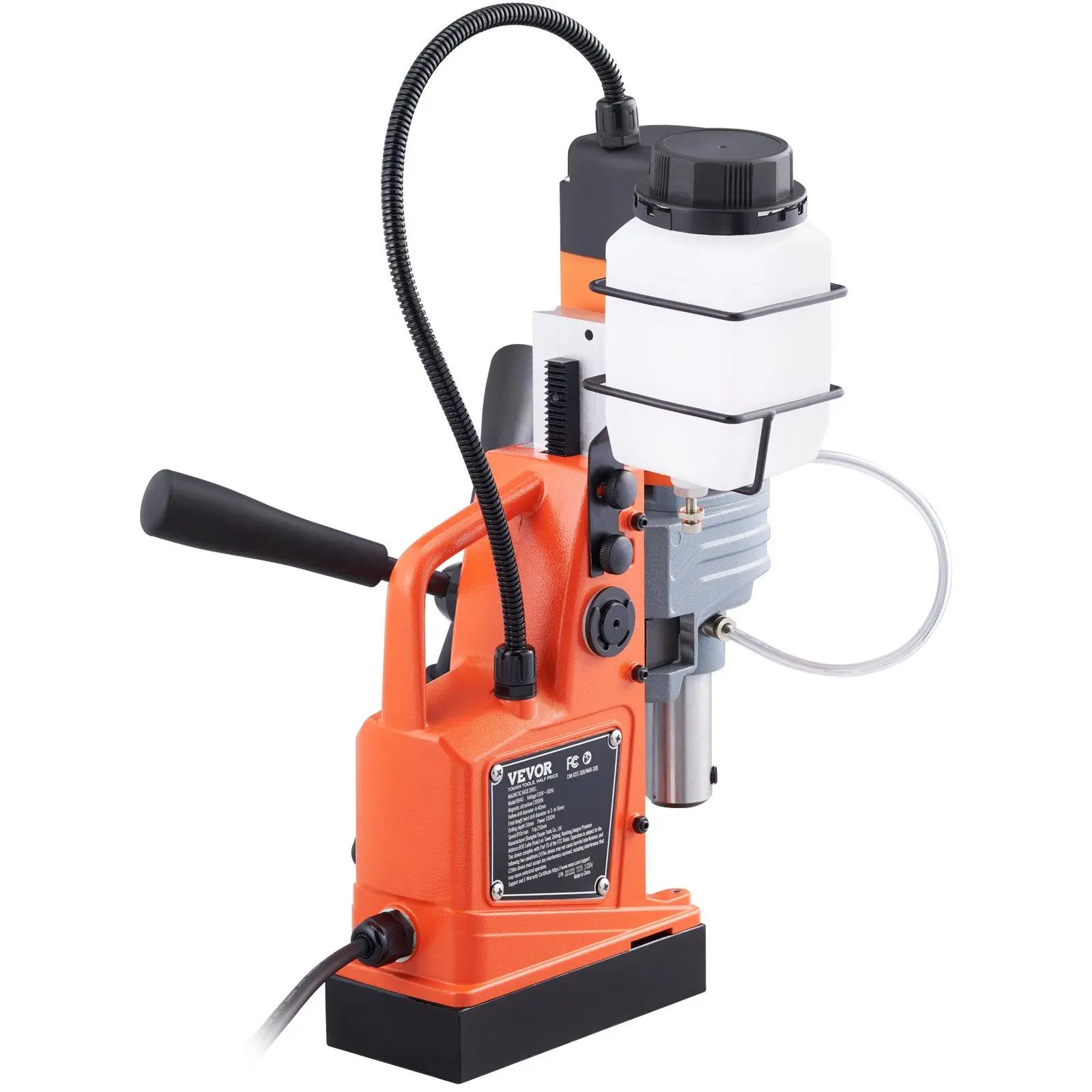 Heavy Duty Power Tools Magnetic Drill Press, 1300W Portable Mag Drill, 2922lbf/13000N Magnetic Force, 810RPM Speed