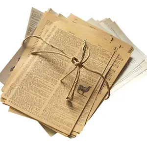 Vintage Ephemera Craft Paper Set 114pcs Junk Journal Pages Kraft Paper for Scrapbooking & Journaling Projects - 2 Complete Sets with 57 Different Patterns Each