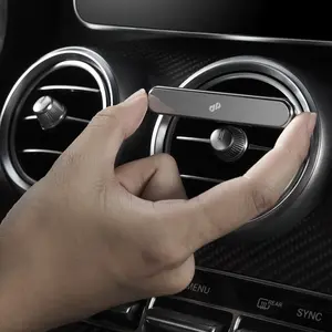Car Air Freshener - Car Fragrance Deodorizer with Ceramic Diffuser Stone, Aluminum Alloy with Magnetic Top Cover, Air Vent Clip - Long Lasting Scent, Natural Essential Oils