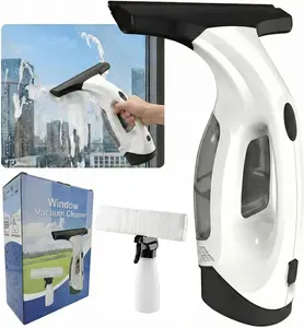 Cordless Window Vacuum Squeegee Kit - 2200mAh, 2000Pa Electric Handheld Window Cleaner with 150ml Water Collection Tank for Home Shower Glass, Car, Mirror
