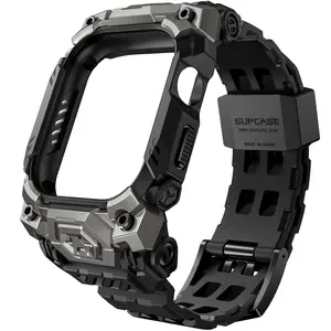SUPCASE Unicorn Beetle Ore Apple Watch 10 Case, Anti-Scratch Military-Grade Protection Rugged Sport Men Bumper Case Cover with Adjustable Strap Band Wearable Multicolor