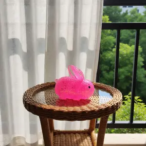 kids Anti-stress Soft TPR Slow Rebound Sequins Maltose Pinch Toy Stress Relief Fidget Elastic Squeezing Colored rabbit Decompression