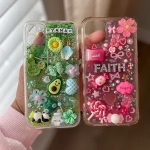 Floral Curve Phone Case Protector for iPhone 12PRO 13PLUS 14PLUS 15 15PLUS 15PRO 15PROMAX 16PLUS with Crystal Embellishments and Decorative Details