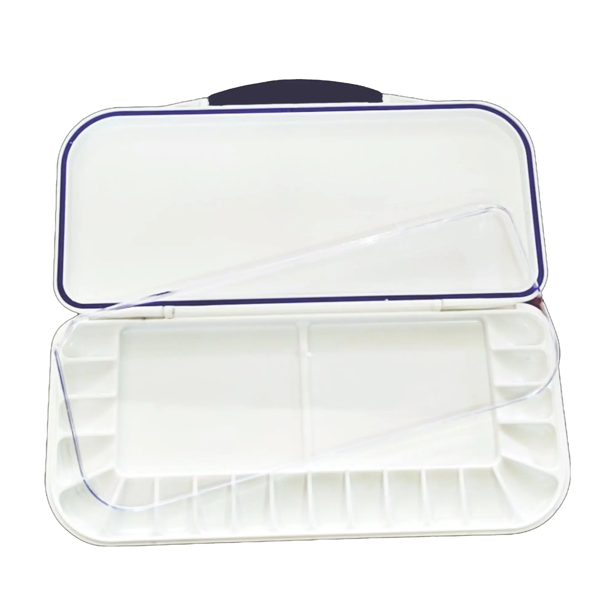 Pacific Arc - 20 well Airtight Paint tray palettes for Kids, Plastic White Palettes for Students or Adults Paint Holder, Paint Supplies for DIY, Crafts, Acrylic Painting
