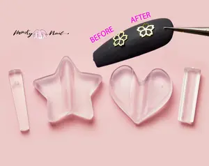 Manicure Embossed Mold Nail Metal Frame Bending Radian Tools