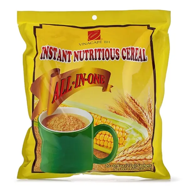 Vinacafe Fiber-Rich Instant Nutritious Rice & Wheat Cereal - 1.1lb Breakfast Pantry Food