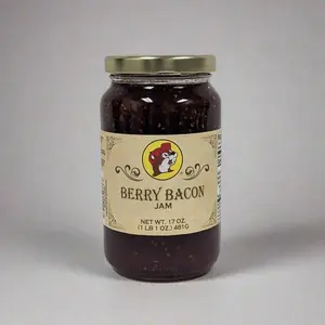 Buc-ee's Berry Bacon Jam, 17 oz Jarred Jellies - Sweet, Savory, Bold Flavor with Smoky Bacon & Fresh Berries, Versatile for Toast, Burgers, Charcuterie Boards