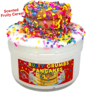 Fruity Crumbs Pancakes DIY Clay Slime Scented Fruity Cereal Great Sensory Toy For Fidget Squishy Maker Squishy Series