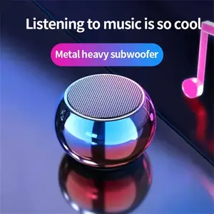 Portable Wireless Speaker Compatible for TV Sound, PC, Smartphones & Tablets - Mini Gun Metal Subwoofer with Type, Compact Stereo Speaker System for, Outdoor, Parties (No Charger Included)