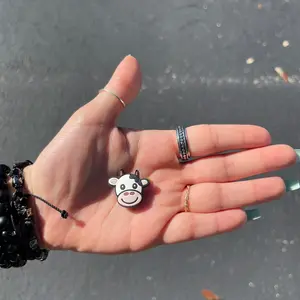 Cow croc charm