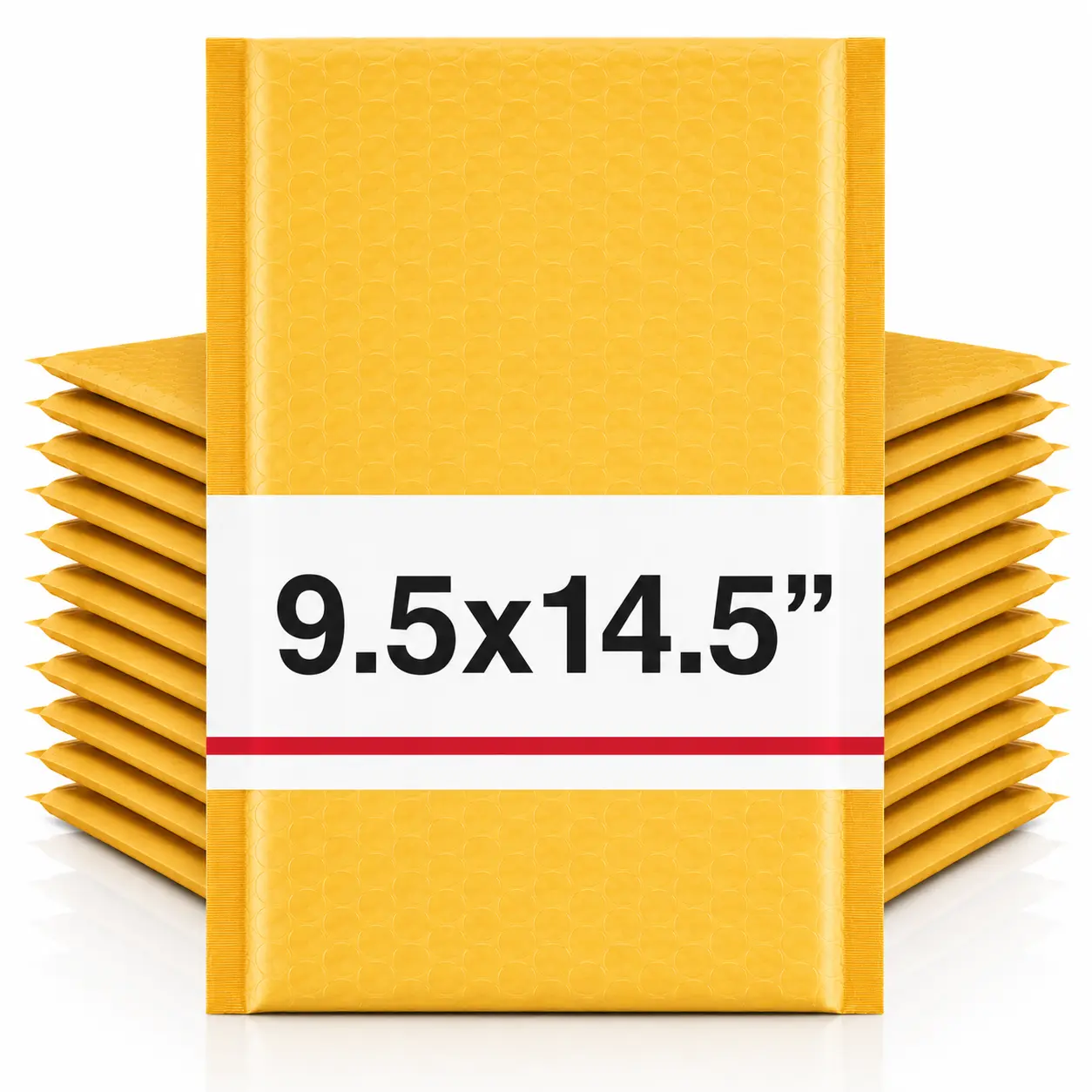 Kraft Cushioned Bubble Mailers, 9.5x14.5in Self-Seal Bags for Books, Online Sellers – Durable Padded Shipping Envelopes for Office Stationery & Small Business Needs