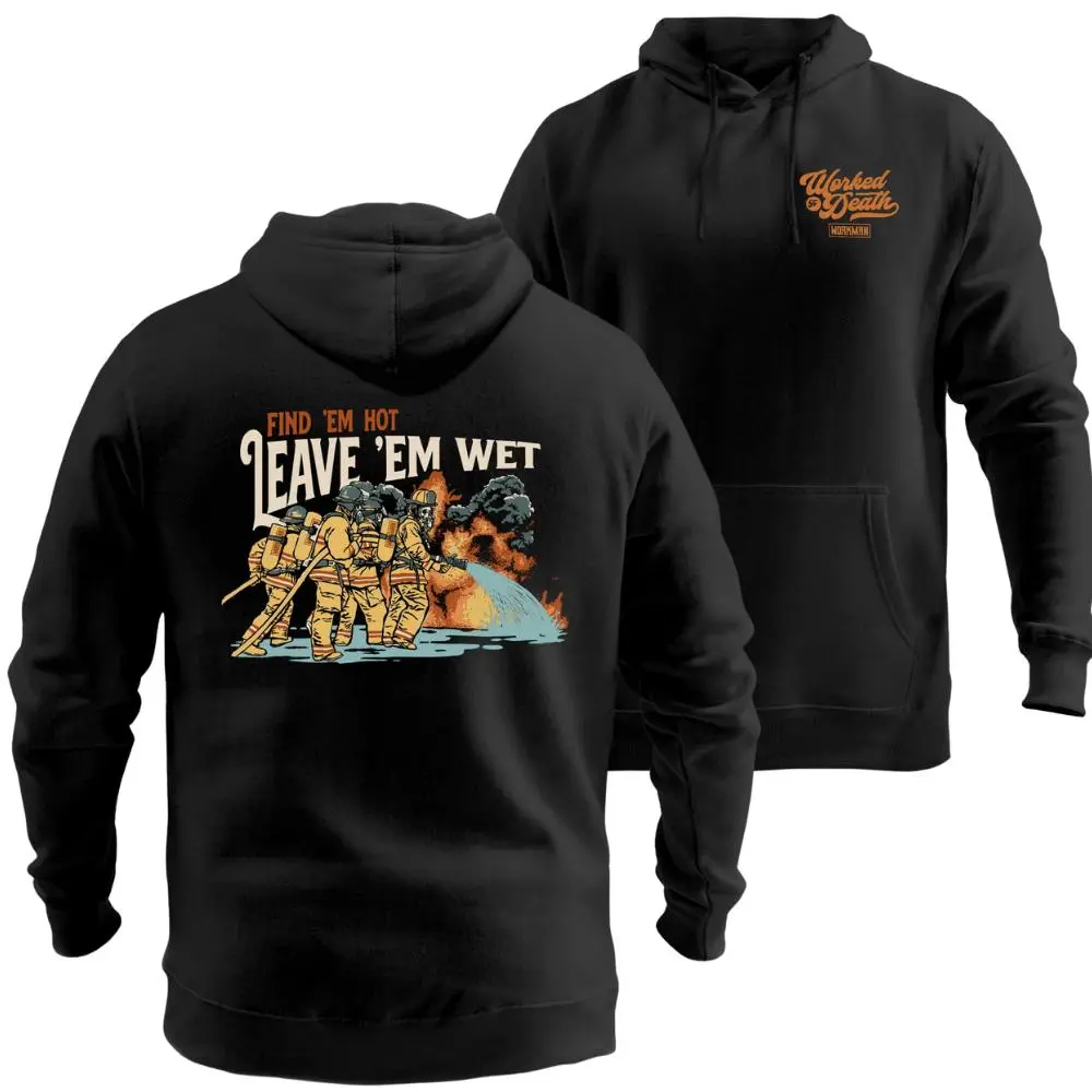 Firefighter Humor Hoodie, Fire Rescue Graphic Pullover, Funny Casual Hoodie for Men, Gift for Firefighters & First Responders