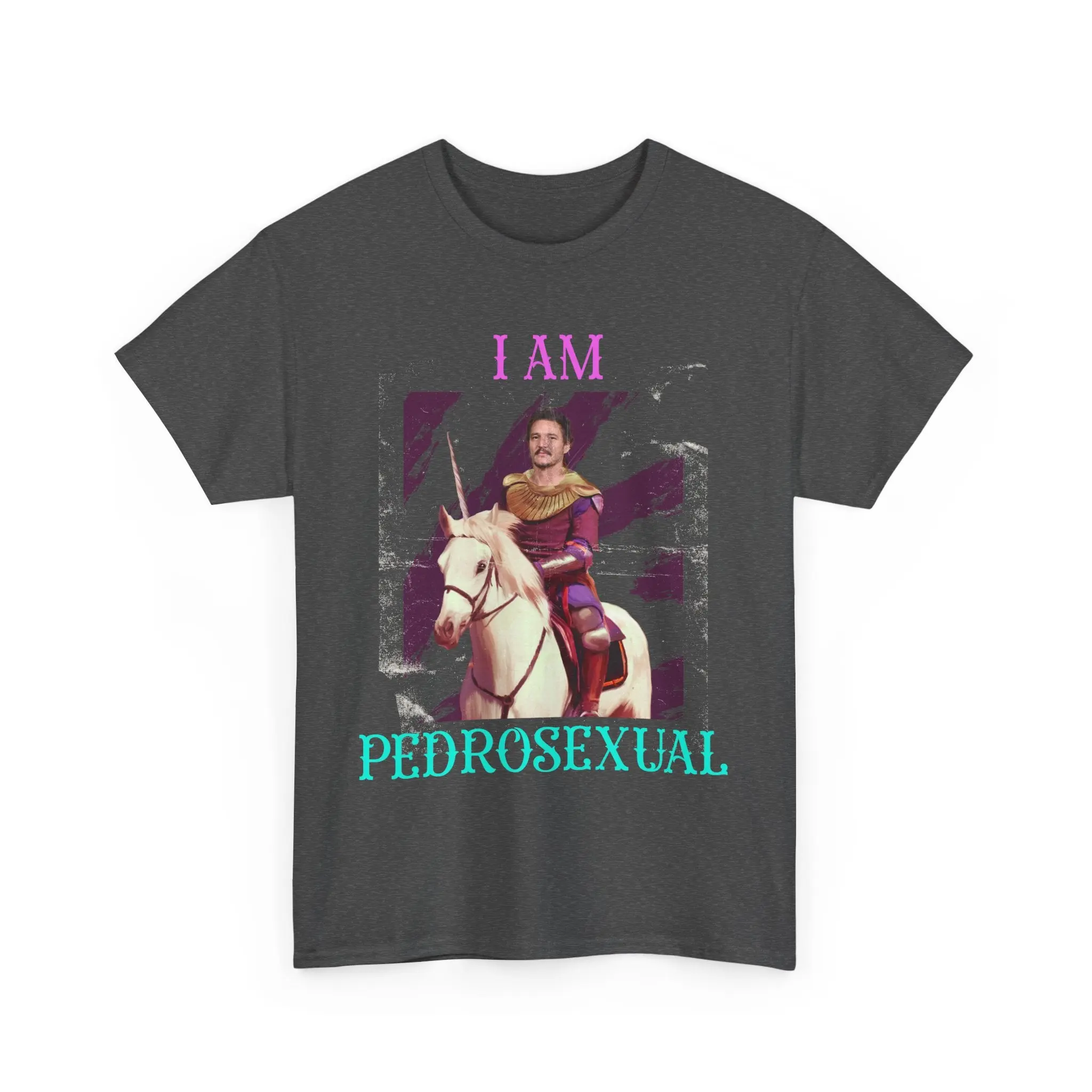 Men's Ribbed Seamless Smooth Short-Sleeve T-Shirt, Pedrosexual-Themed Pedro Pascal Streetwear Menswear Top