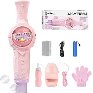 Mist Bubble Machine for Kids – Elastic Bubble Fog Wand, Smoke Bubble Sword, Interactive STEM Toy with Lights & Music, Parent-Child Fun, Outdoor Summer Play, Birthday Gift for Boys & Girls