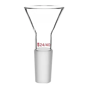 Glass Short Stem  Funnel with 50 mm Top Outer Dimension and 24/40 Inner Joint