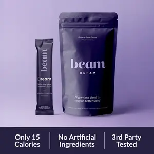Beam Dream Viral Cocoa - Nightly Sleep Support - Fall Asleep Faster & Deeper - Wake Up Refreshed - with Melatonin - Magnesium - L-Theanine - 10 Night Supply Per Bag