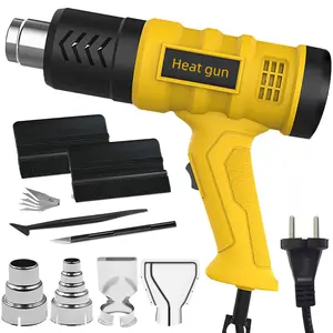 2000W Heat Gun for Vinyl Wrap, Car Wrapping Kit Include Heat Gun, Squeegees, Vinyl Cutter for Resin, Shrink PVC Tubing/Wrapping/Crafts and Vinyl Wrap -Car Accessories Set