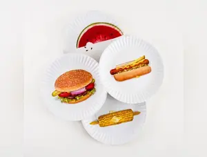 BBQ Melamine Plates - Set of 4 Styles