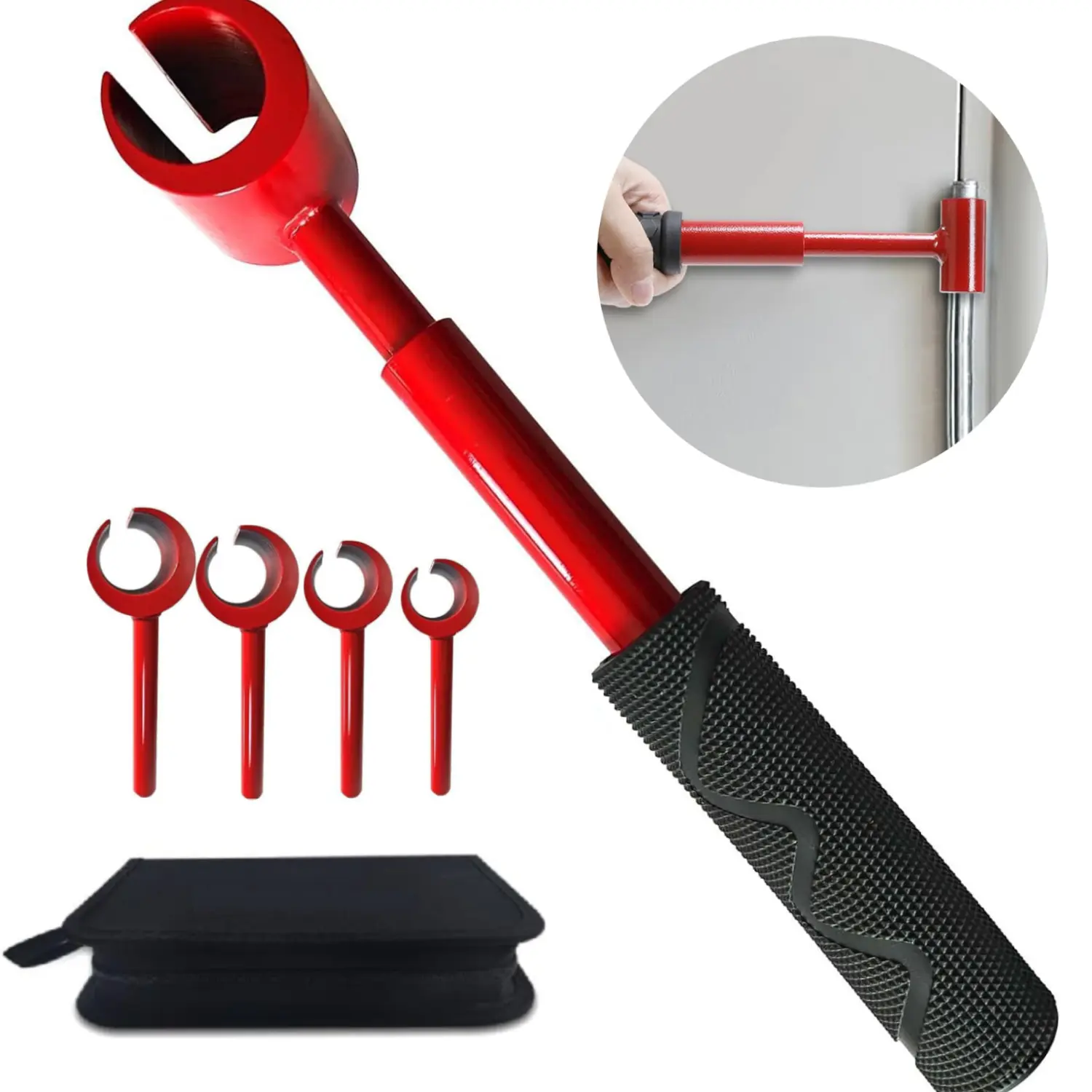 4-in-1 Metal Hinge Adjustment Tool Kit - Heavy-Duty Steel Door Hardware, 18mm-23mm Gradual Thin-Edge Design Wrench (4 Sizes), Cabinet Hinges Commercial Tool for Rebending, Simple and Quick Fix,toolupgrade