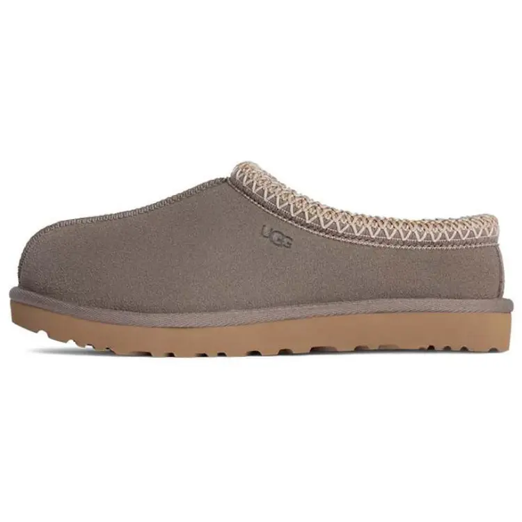Women's UGG Tasman 'Smoke Plume' Plush Sheepskin-Lined Round Toe Slide Slipper, Cozy Lounging & Quick Trips Footwear, US W 10 Shoe
