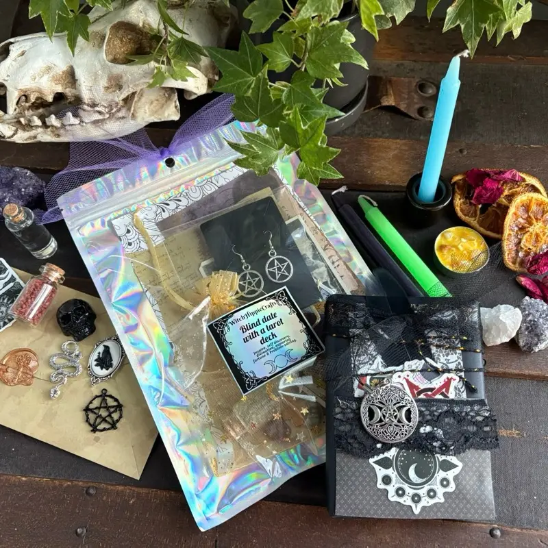 Blind date with a tarot deck | witchy gothic horror themed mystery items & tarot deck!