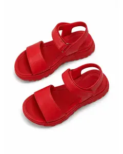 Women's Double-Strap Flat Sandals - Comfortable Buckle Slides