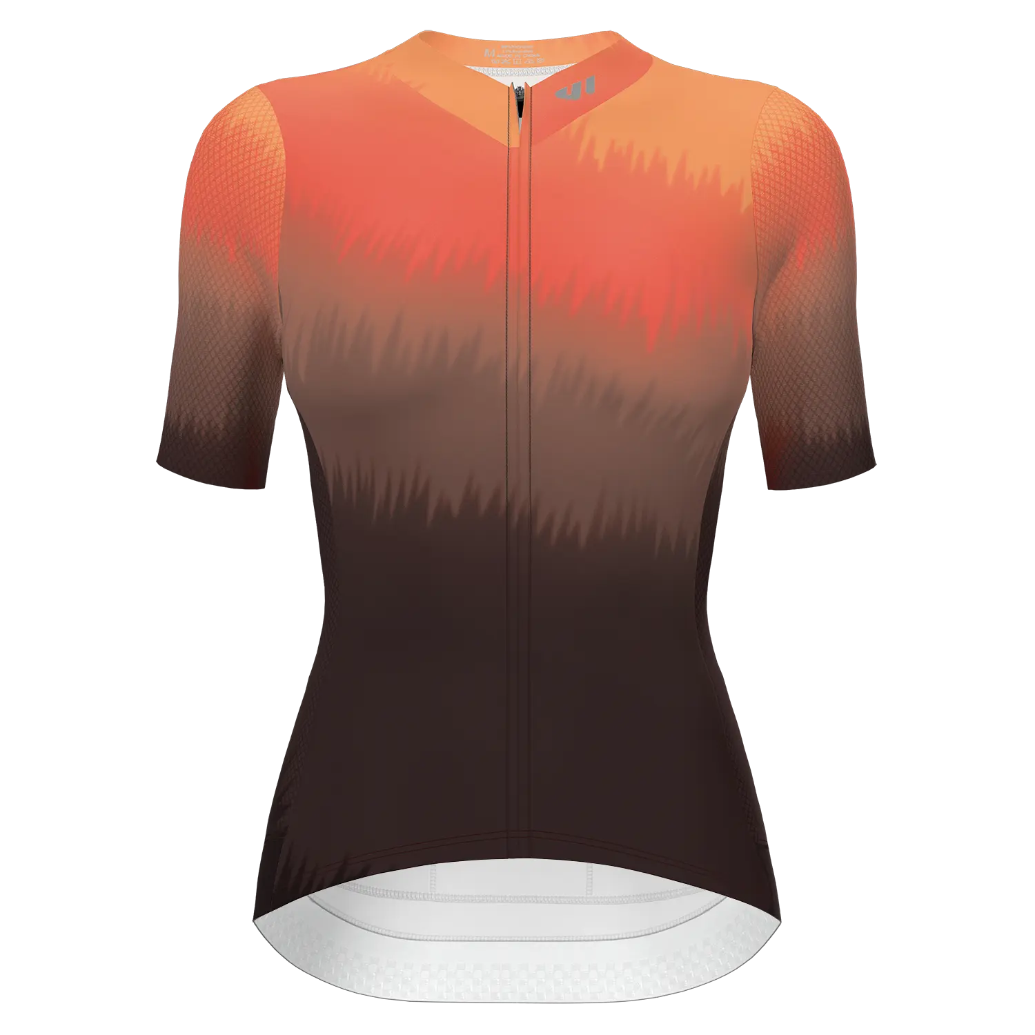 Wulibike Women's Sunset Gradient Cycling Jersey - Short Sleeve Cycling Sports Wear, Lightweight, Breathable, Cooling, Moisture-Wick, Sporty Chic Bike Top with 3 Rear Pockets & Reflective Strips, Short Sleeve Tops, Female, Biking Gear, Relaxed Cut, Active,