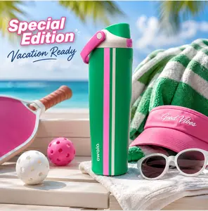 Owala Birthday Bash 30oz FreeSip Sway Bottle, Vacation Mode Green Insulated Tumbler