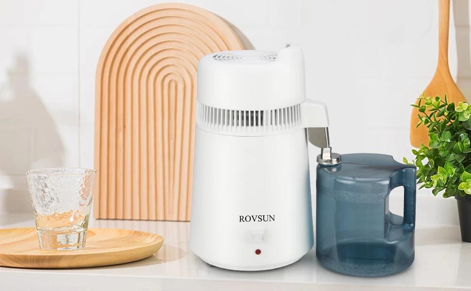 [FLASH SALE] ROVSUN 1.1 Gallon Water Distiller Countertop White