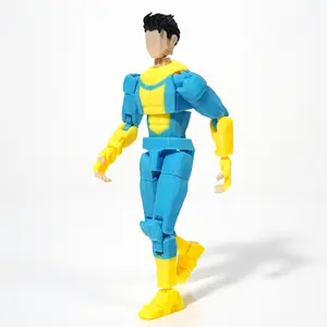 3D Printed Invincible Light color Mark Toys Action Figures Anime Model Lucky Dummy 13 Superheroes Multi-Jointed Toy Gift