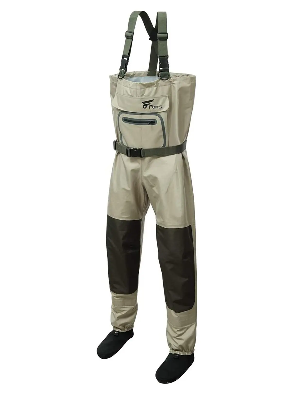 8 Fans Waterproof & Breathable 3-Layer Lightweight Stockingfoot Fishing Waders for Men and Women – Ultra-Comfort Outdoor Gear