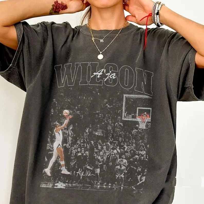 Aja Wilson Champion Basketball Women Shirt, Aja Wilson Rap Tee, Game Day Shirt, Basketball Shirt