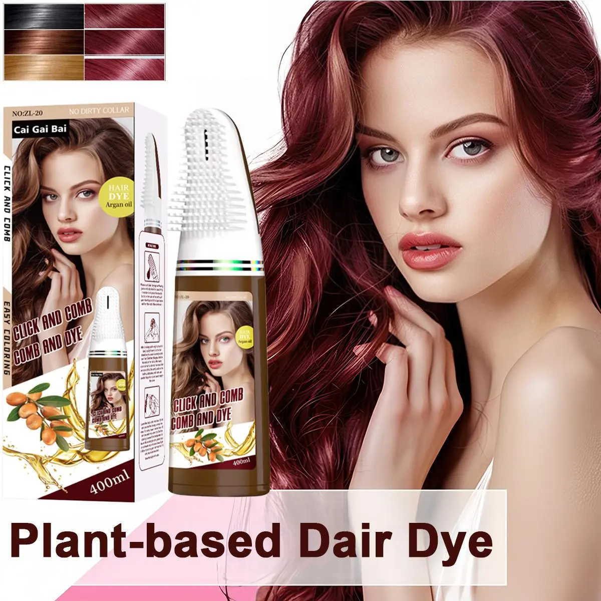 Black Hair Dye Shampoo Hair color cream Colour hair shampoo hair coloring dye hair dye colour hair color haircare 400ml 13.5 fl.oz
