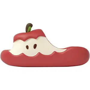 Apple-Shaped Slippers (Unisex) - Cute, Fruit-Themed EVA Soft-Sole Slides; Non-Slip Sandals Suitable for Indoor, Outdoor, Beach, and Pool Use; A Perfect Gift Choice for Father's Day and Mother's Day.